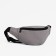 Lightning waist bag, external pocket, gray color