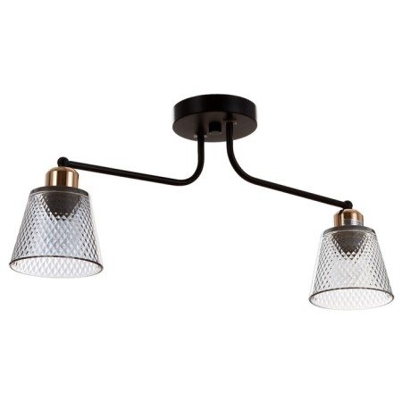Adele chandelier 2x40W E27 Black/gold 45x12x25cm-3