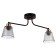 Adele chandelier 2x40W E27 Black/gold 45x12x25cm