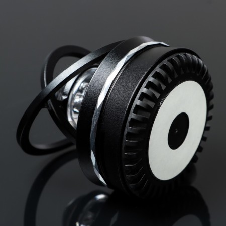 The accessory on the panel, gravitational rings, rotates from the sun, galaxy, black-3