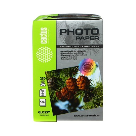 Photo paper for jet printing A6, 500 sheets Cactus, 230 g/m2, one -sided, glossy-1