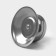 Metallic dishes handle for dishes, D = 5.5 cm