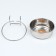 Metal bowl with a mount of 900 ml