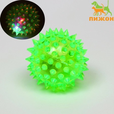 The ball glowing for dogs is medium, tpr, 5.5 cm, green