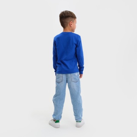 T-shirt with long sleeve "Cars", Disney, height 122-128, blue-1