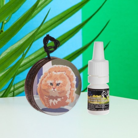 Car suspension Flying cat + aromatic grapes 5 ml-1