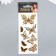 Golden butterflies tattoo 5.6x15 cm