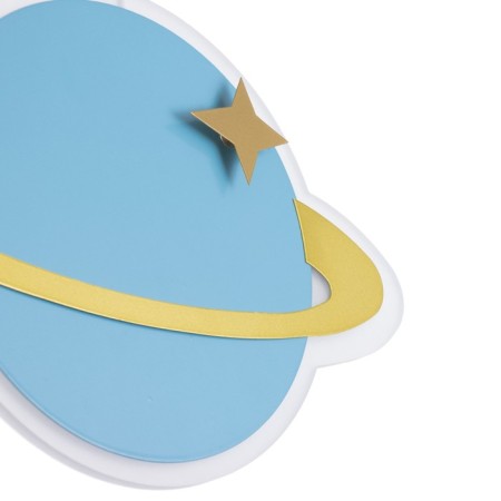 Suspended lamp "Planet" LED 24W Blue 30x5x60cm-6