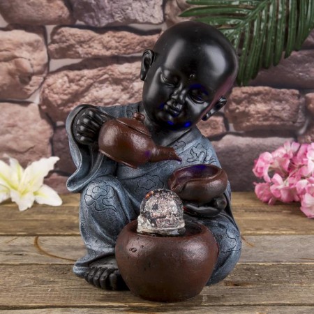 Table fountain "Little Buddha with a teapot" 34x21x20 cm