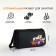 Sports bag with lightning, external pocket, black color
