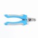 Small side claws with non -slip handles, a hole of 9 mm, blue with gray