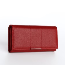 Women's wallet on magnet, red color
