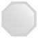 Mirror in the baguette frame, white minting 46 mm, 68.2x68.2 cm