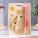 Candle for cake the number "4", "Oval + fountain" Golden