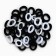 Hair elastic bands "Mahrushka", Panda, 50 pcs.