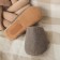 Male slippers, eco size 44-45, brown color