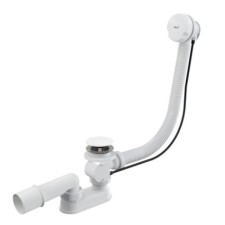 Alcadrain A51BM-80, automatic, 800 mm, white bathtub siphon
