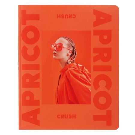 Notebook of 48 sheets in a cage on an apricot paper clip, covered cardboard, matte lames, mix-3