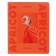 Notebook of 48 sheets in a cage on an apricot paper clip, covered cardboard, matte lames, mix