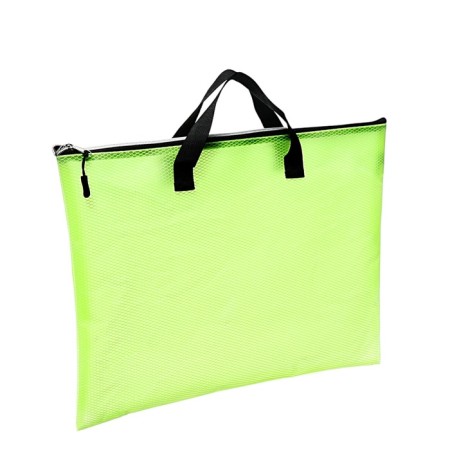 A3 folder with handles, PVC, lightning from above 20mm, Devente Armor, 450x330mm, light green-1