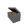 Puff with a lid and weighting, 800 × 400 × 420 mm, bingo velor, stone color