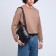 Male bag, black color