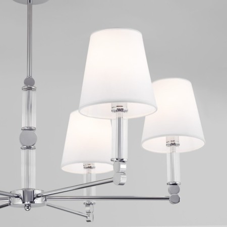 Ceiling Lamp EUROSVET CONSO 60145/6, E14, 6x40W, 800x800x550 mm, chromium color-1