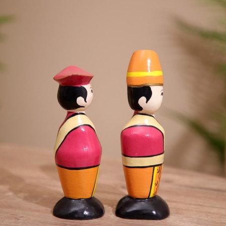 Souvenir "couple" wood (set 2 pcs) 17 cm-3