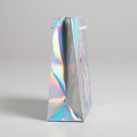 Gift holographic package, packaging, “Shine”, 12 x 15 x 5.5 cm-1