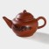 A set for the tea ceremony ceramic "Dragon", 5 items: 4 bowls 25 ml, kettle 200 ml, brown color