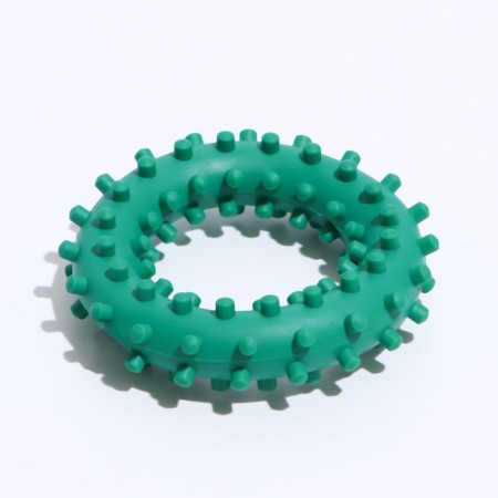 Toy "Ring with spikes No. 2", 6.8 cm, green