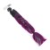 Braid on a motorcycle, fastening of the suction cup, 60 cm, black-violet