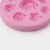 Mold Dolyana "Rose Cycle", silicone, d = 8 cm, pink color
