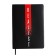 Leduced Diary A5, 160 sheets, Devente.note.realist, soft cover of artificial leather, color slice, Bullpower 70 g/m2, black