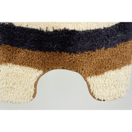 A set of bathroom mats "Albina", 2 pcs: 50 x 80 cm, 55 x 55 cm, brown color-3