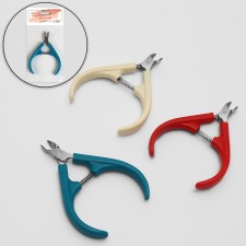 Manicure nippers for cuticle, spring connection, 10 cm, blade length - 8 mm, mix color