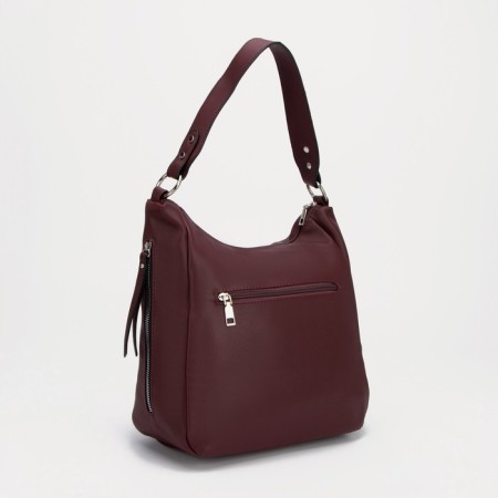 Bag-hoba, lightning department, 3 outer pockets, burgundy color-1