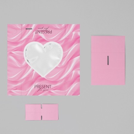 Box for sweets, confectionery packaging, 4 cells, “Favorite Sweet”, 10.5 x 10.5 x 3.5 cm-4