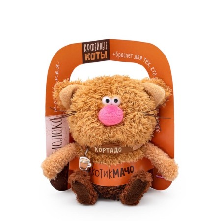 Soft toy "Cat Cortado", 12 cm-5