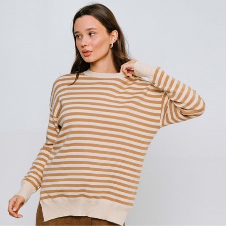 Female jumper, beige/milk color, size 46-50-1