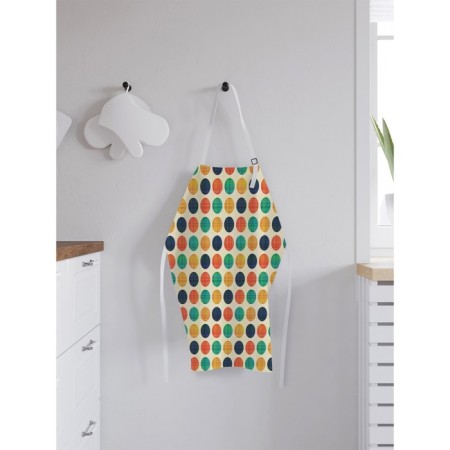 Apron of a kitchen with a photo print "Color combination with circles", adjustable, size OS-1