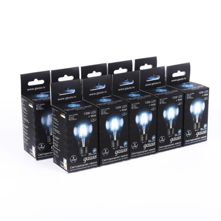 LED LED Filament Filament 10W A60 4100K Neutr. Bel. E27 970lm Gauss 102802210-6
