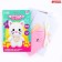 Set for creating a toy made of felt "white cat"