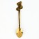 A teaspoon spoon with a molding handle "Happy New Year", 11 x 3 cm