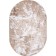 Oval carpet Merinos Valencia Deluxe, size 250x350 cm, color BEIGE-BROWN