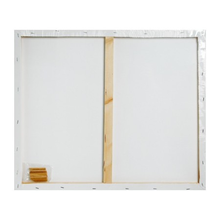 Canvas on the subframe, cotton 100%, 1.6 x 40 x 50 cm, acrylic soil, medium -grained, 380 g/m²-3