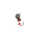 Mormyshka fraction (galvanic silver), weight 0.6 g, size 4