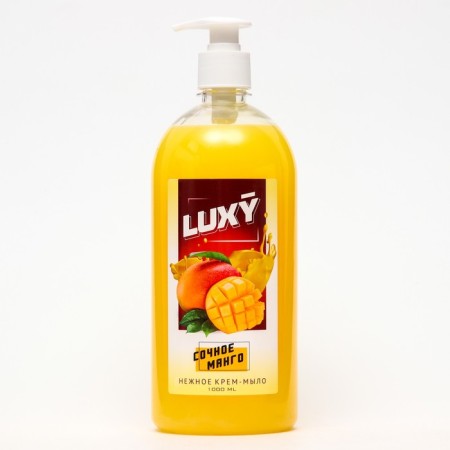 Крем-мыло жидкое Luxy сочное манго с дозатором, 1 л-1