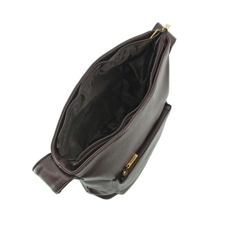 Female bag, artificial leather, brown, 30x13x38 cm-1