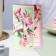 Volumetric postcard "Congratulations!" glitter, green background, lily, a5